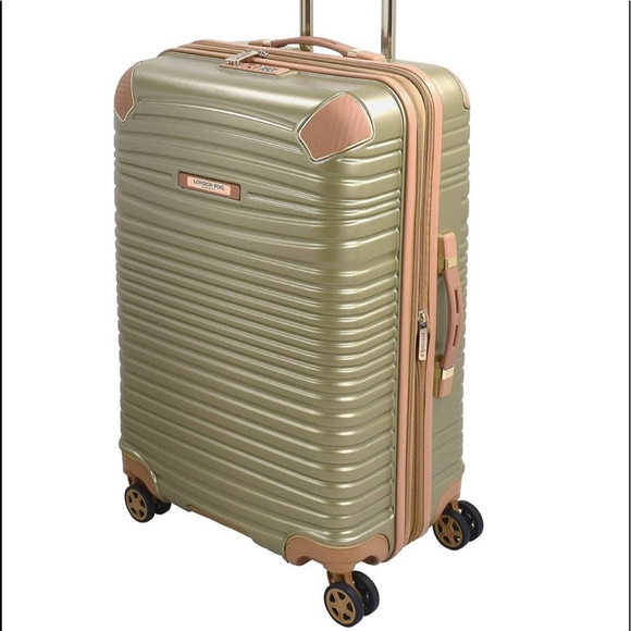 London Fog Other - LONDON FOG Chelsea 20" Hardside Carry-On Spinner Suitcase $320 champagne